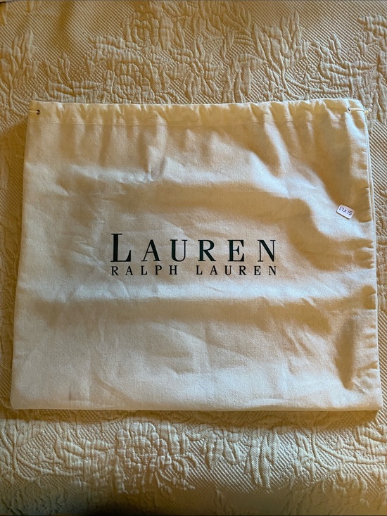 Lauren Ralph Lauren Accessories - Lauren Ralph Lauren Cream Canvas Dust Bag with Black Logo